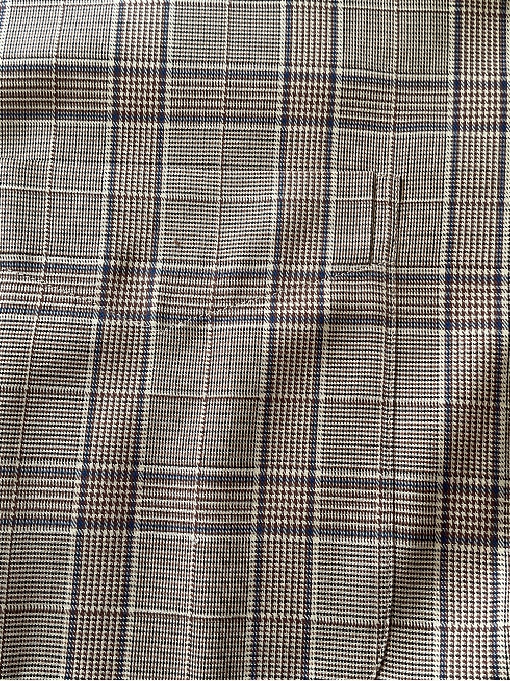 Jos A Bank Traveler Shirt 2XB Big Tall Brown Plaid Button Down Cotton - Picture 3 of 6